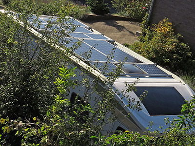 760 Wp Solar auf dem Wohnmobildach
