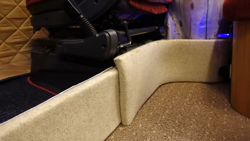 K�ltebarriere zum Fahrerhaus