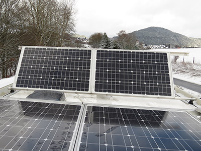 Powerjoints zum aufstellen der Solarmodule